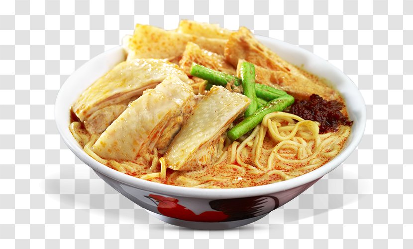 Laksa Chinese Noodles Wonton Lo Mein - Bakmi - Malaysian Gourmet Chicken Curry Transparent PNG