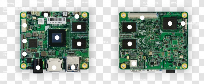 Microcontroller Intel Atom Core Single-board Computer - Electronics - Integrated Circuit Board Transparent PNG