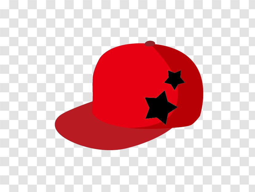Baseball Cap Hat - Cartoon - Red Transparent PNG