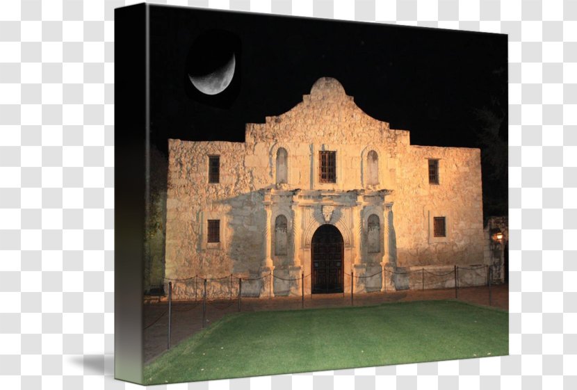 Alamo Mission In San Antonio Canvas Print Art - Building Transparent PNG