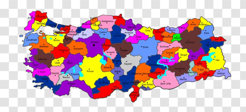 Provinces Of Turkey Çamlıdere, Ankara Bitlis Province Şanlıurfa - Map - Travel Transparent PNG