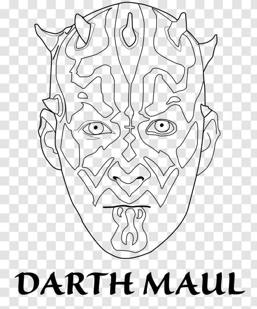 Darth Maul Anakin Skywalker General Grievous Coloring Book Angry Birds Star Wars Transparent PNG