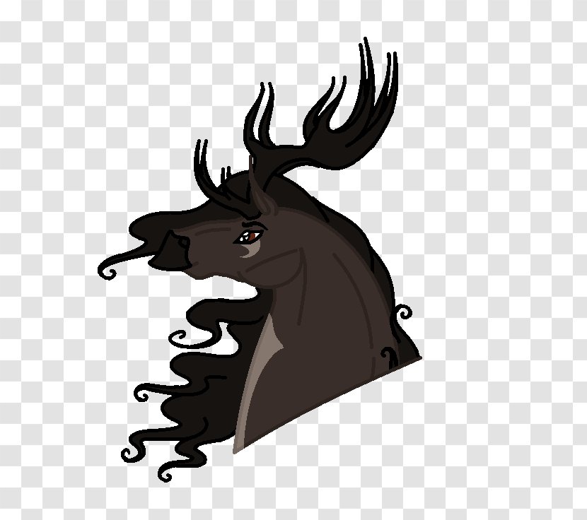 Reindeer Horse Antler Cartoon - Mammal Transparent PNG