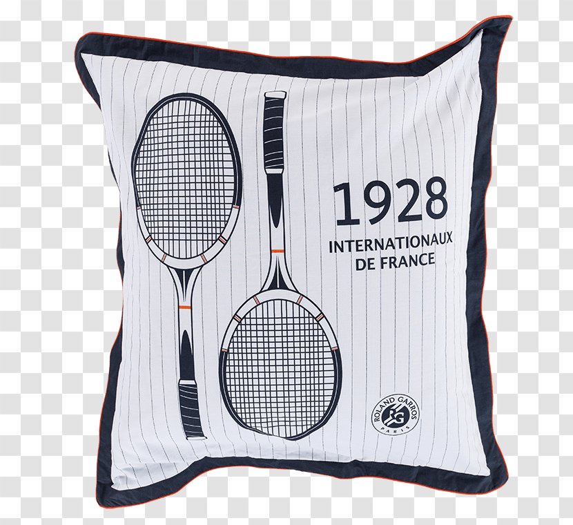 2016 French Open Parure De Lit 2015 Taie Pillow - Racket Transparent PNG