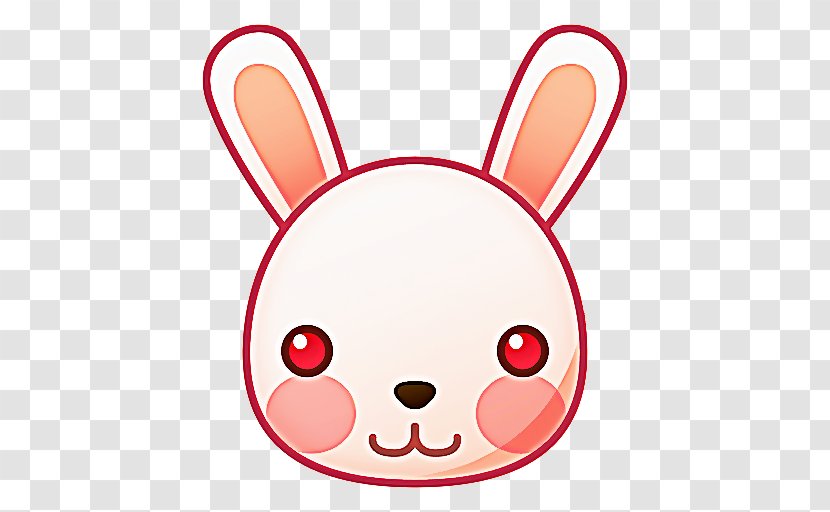 Easter Bunny Emoji - Cartoon - Smile Ear Transparent PNG