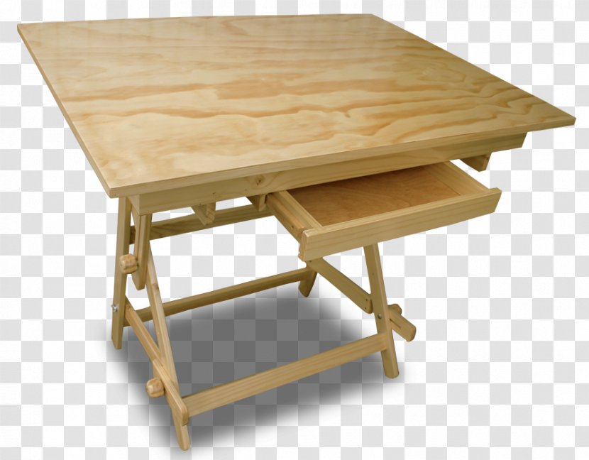 Table Drawing Board Plan Architecture - Hardwood - Cajon Transparent PNG