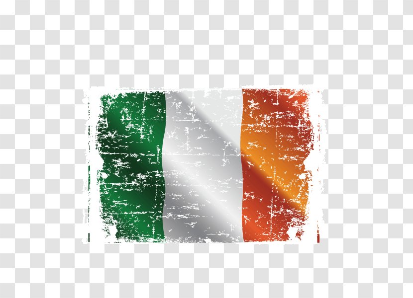 Flag Of Ireland Northern Clip Art - Shamrock - Italy,Flag,Color Bar,Mottled Imprint Transparent PNG