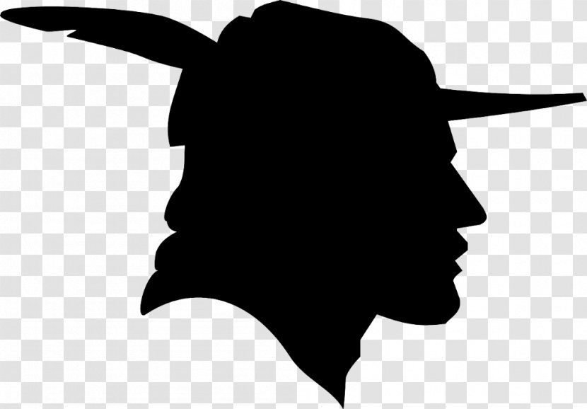 Robin Hood Lady Marian Silhouette - Black And White - What Do You See Transparent PNG