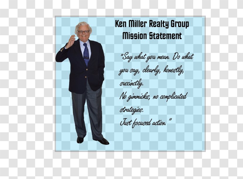 Real Estate Business Mission Statement Marketing Agent - Kenny Miller Transparent PNG