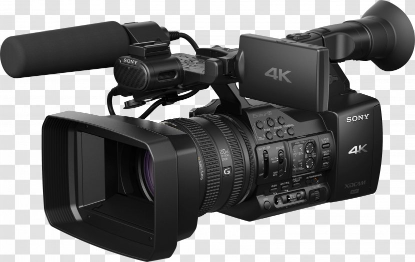 4K Resolution Sony XDCAM Video Camera XAVC - Mirrorless Interchangeable Lens - Image Transparent PNG