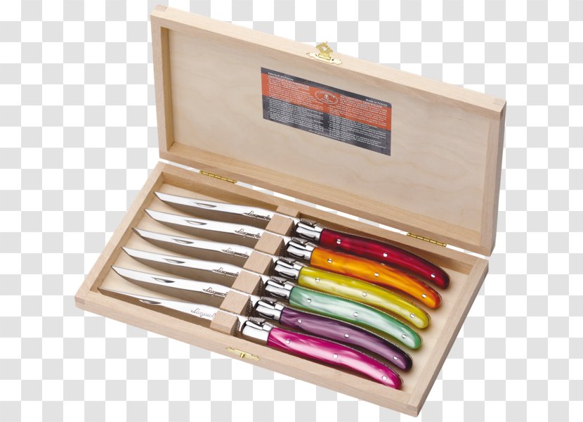 Laguiole Knife Steak Cheese Cutlery - Box Transparent PNG
