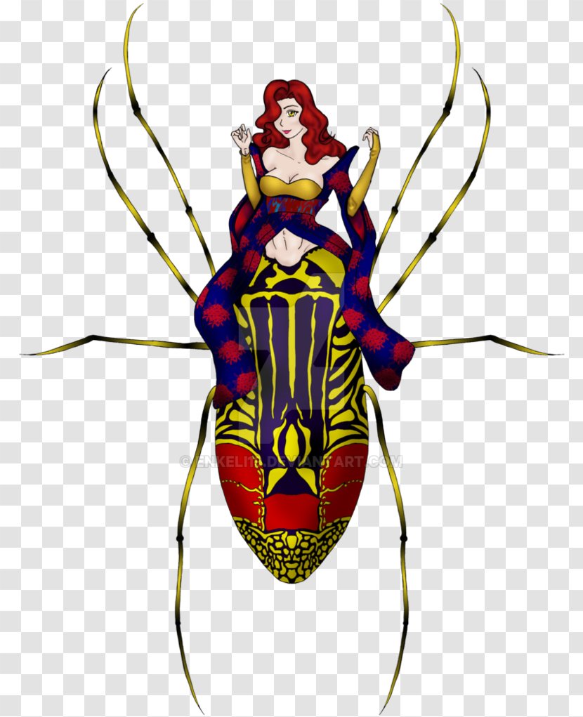 Insect Costume Design Clip Art - Orb Weaver Spider Transparent PNG