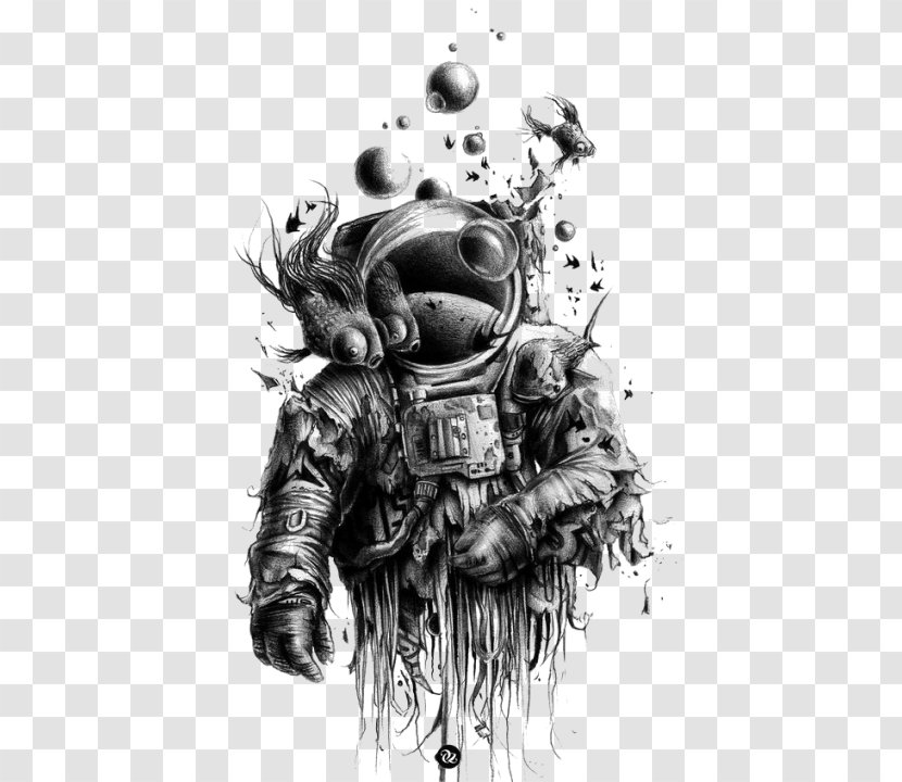 Astronaut Drawing Art Outer Space - Extravehicular Activity Transparent PNG