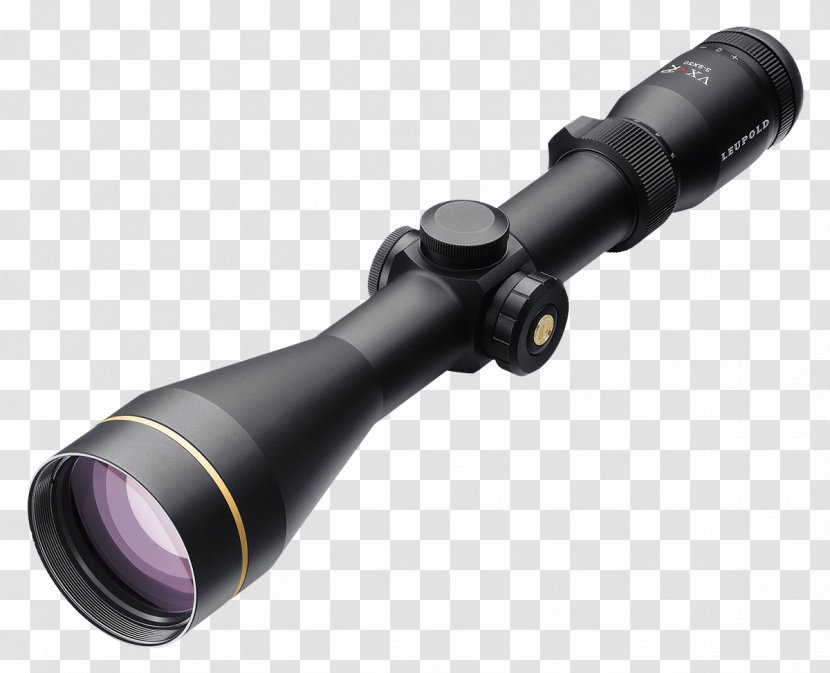 Telescopic Sight Leupold & Stevens, Inc. Reticle Hunting Firearm - Frame - Watercolor Transparent PNG