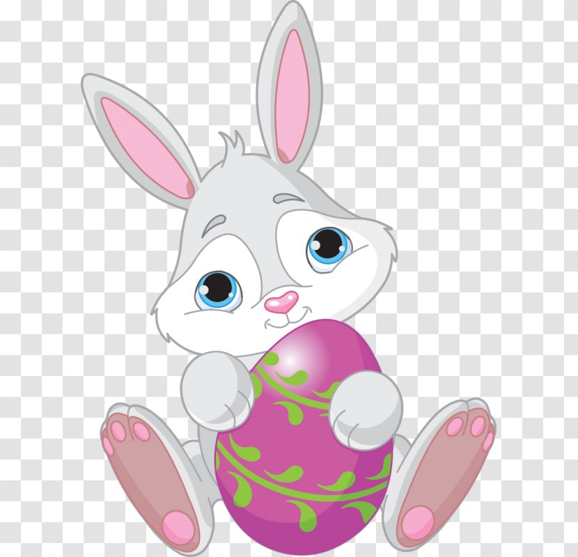 Easter Bunny Egg Clip Art - Mammal Transparent PNG