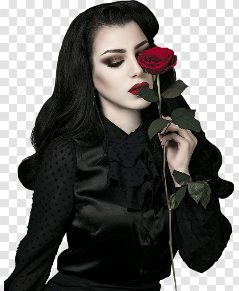 Velvet Model Photography Goth Subculture - Fictional Character - Gothic Transparent PNG