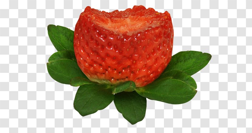 Strawberry Fruit Cup Muffin - Food Transparent PNG