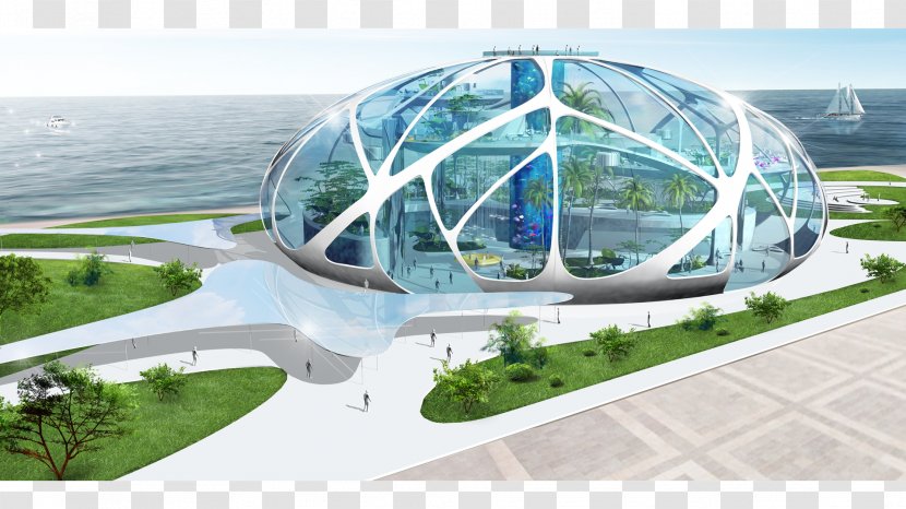 Dé Architecture 3deluxe Glass Building - Cube Transparent PNG