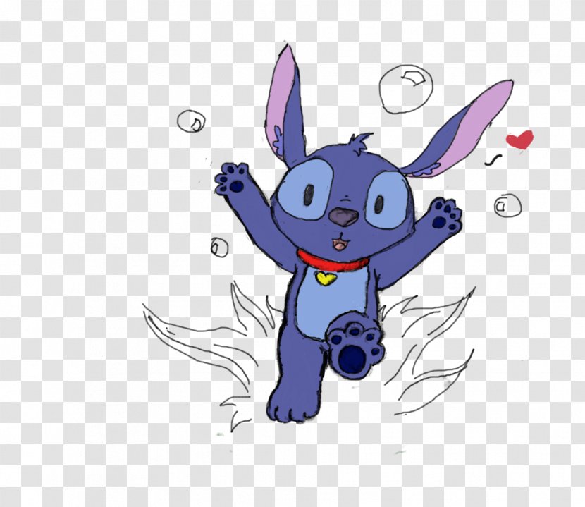 Rabbit Fan Art Drawing - Dog Like Mammal - Disney Stitch Transparent PNG