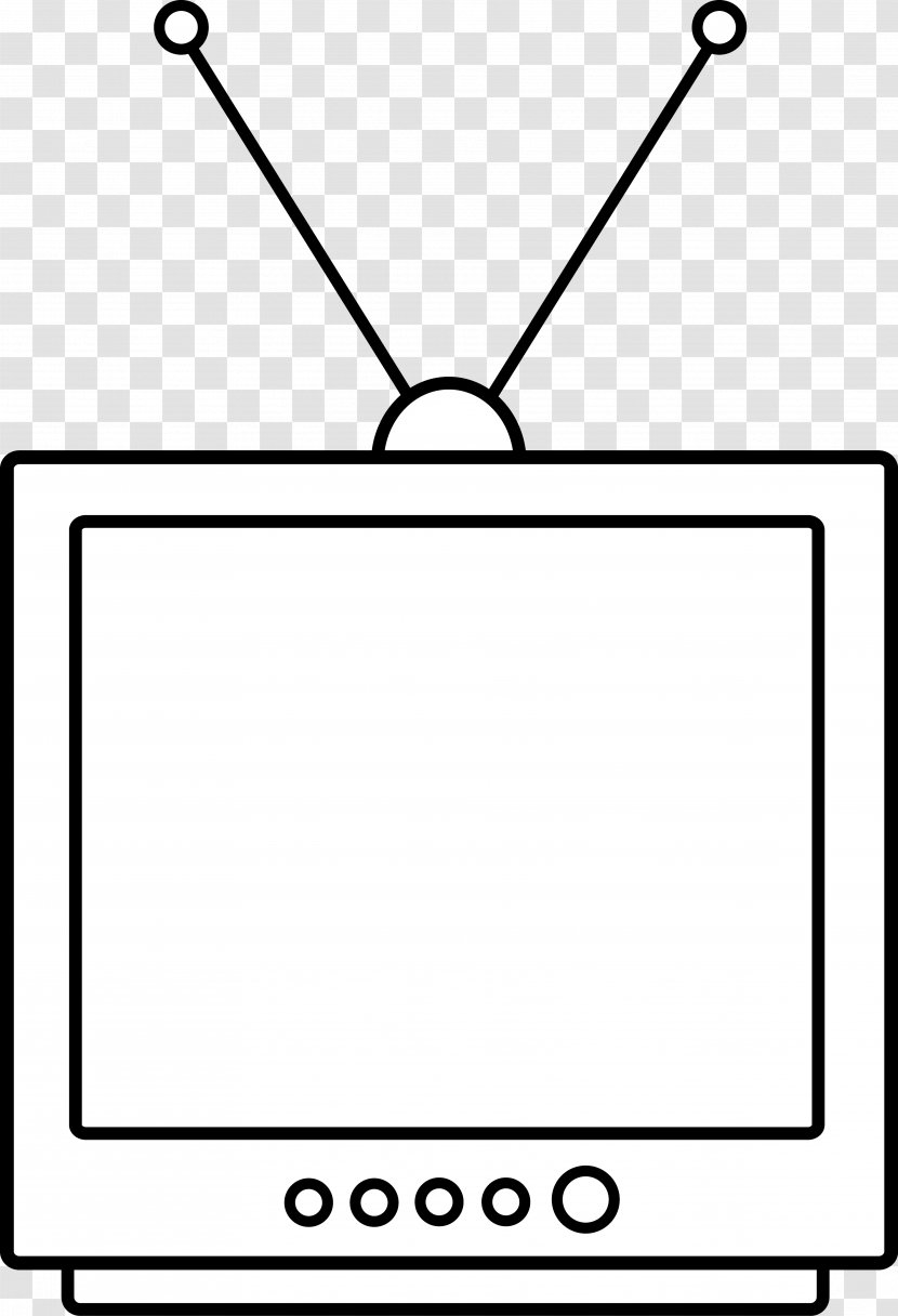 Black And White Television Clip Art - Monochrome - Watching Tv Transparent PNG