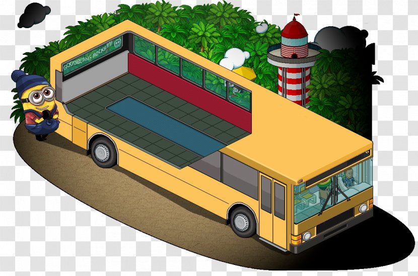 Habbo Game Bus Minions - Bg Transparent PNG