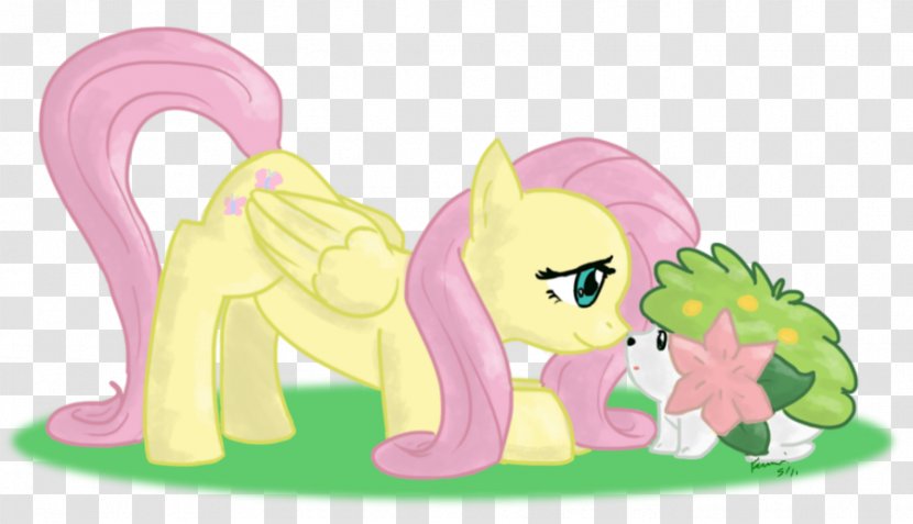 Pony Horse Fluttershy Pokémon - Like Mammal - Pink Butterfly Background Transparent PNG