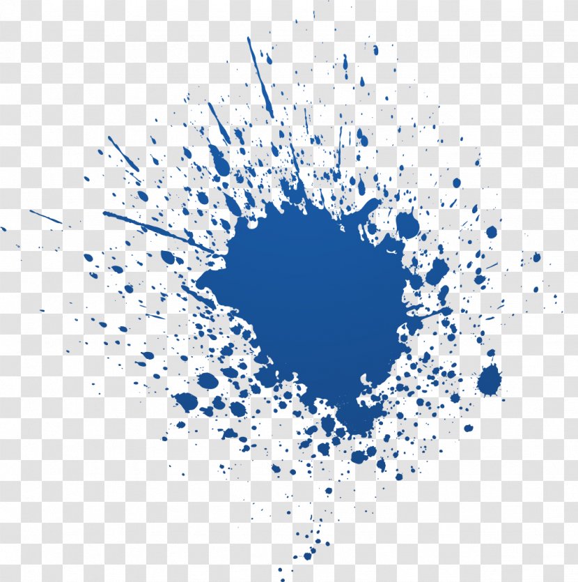 Color Ink Paint Blue - Brushes Transparent PNG