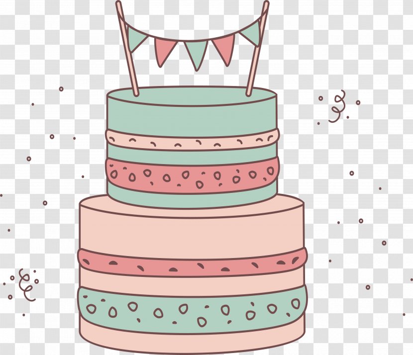 Torte Cake Drawing - Icing - Powder Green Lovely Transparent PNG