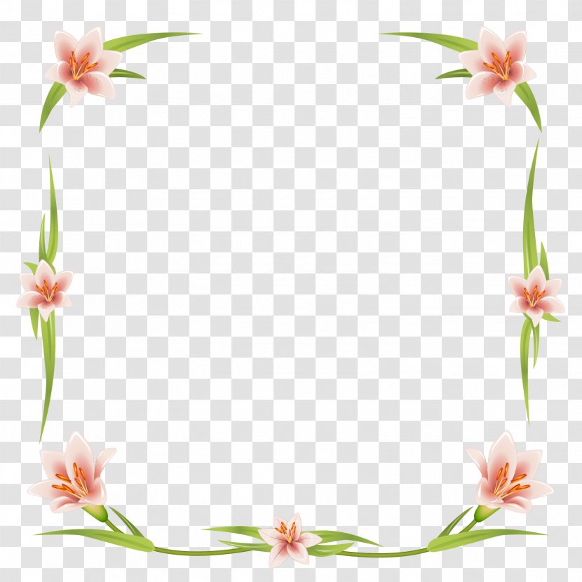Euclidean Vector Flower - Floral Design - Lilies Transparent PNG