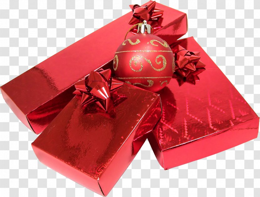 Christmas Gift - Red - Image Transparent PNG