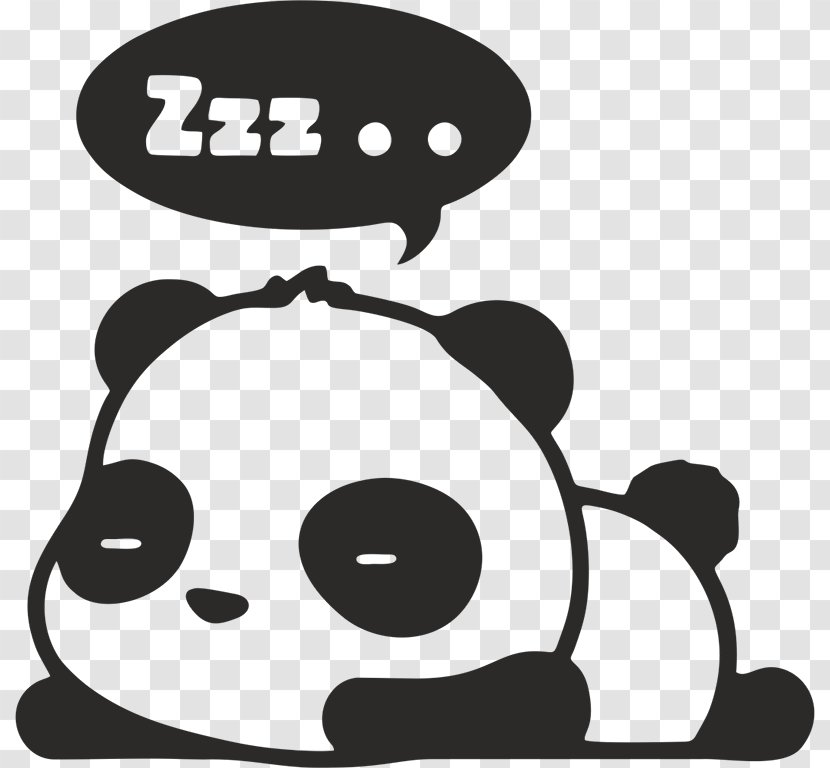 Giant Panda Decal Bumper Sticker Drawing - Nose - Bear Transparent PNG