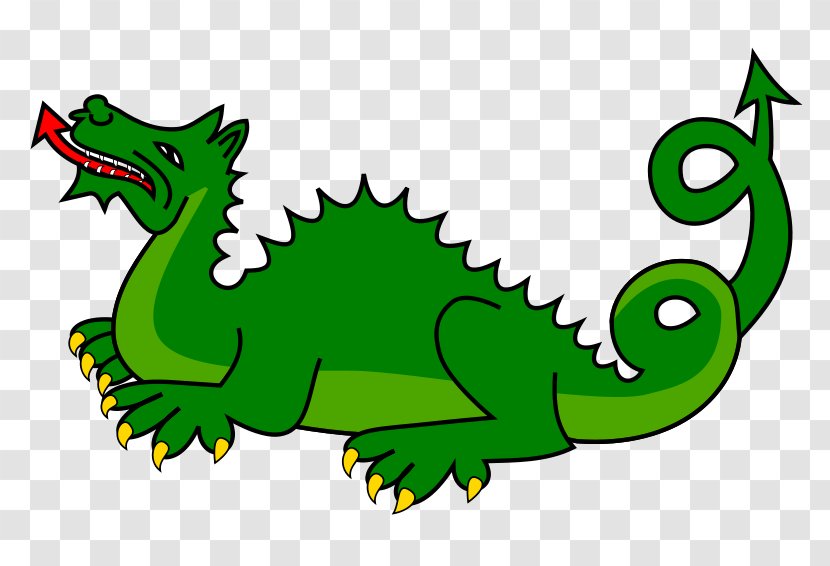 Cartoon Reptile Work Of Art Clip - Mythical Creature - Dragons Transparent PNG