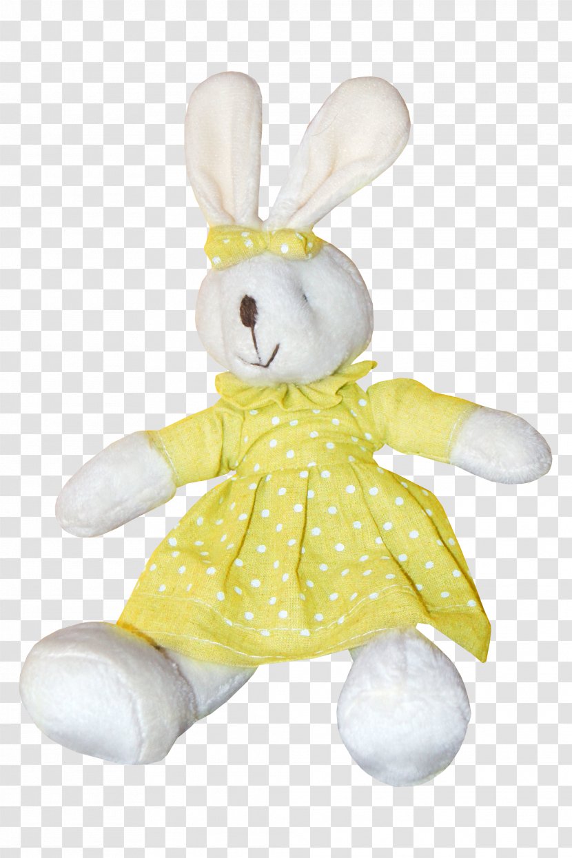 Easter Bunny Stuffed Toy Rabbit Plush - Heart - Dress Transparent PNG