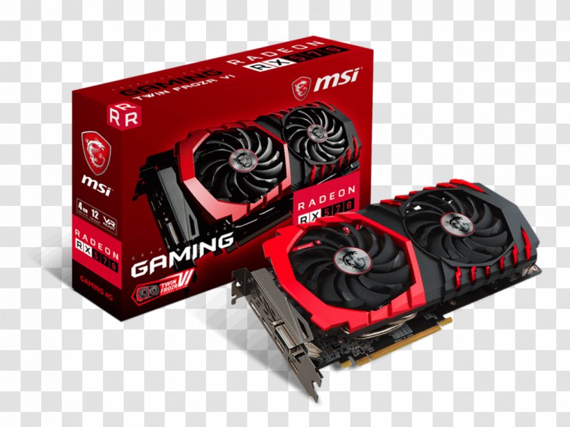 Graphics Cards & Video Adapters GDDR5 SDRAM AMD Radeon RX 570 Msi Gaming Rx 8gb Gddr5 256bit Directx 12 Card - Electronics Accessory - Hd 5870 Transparent PNG