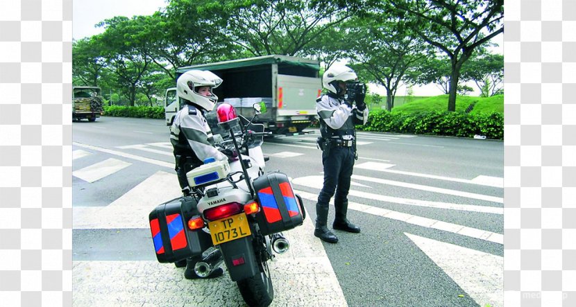 Singapore Scooter Police Officer Traffic - Cops Transparent PNG