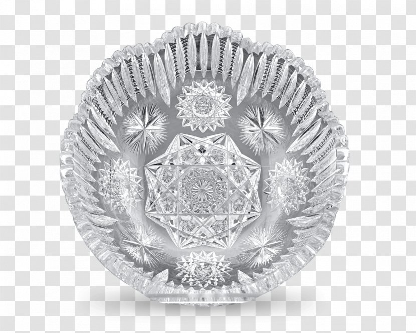 Lead Glass Plate Platter Crystal - Bowl Transparent PNG