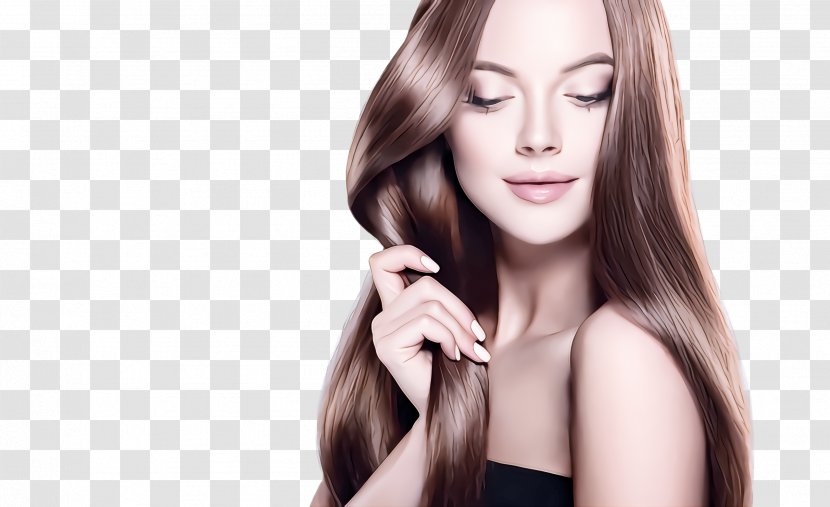 Hair Face Skin Beauty Hairstyle - Head - Nose Long Transparent PNG