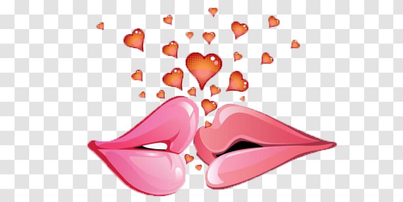 Valentines Day Greeting Card Love National Hugging - Cartoon - Lips Transparent PNG