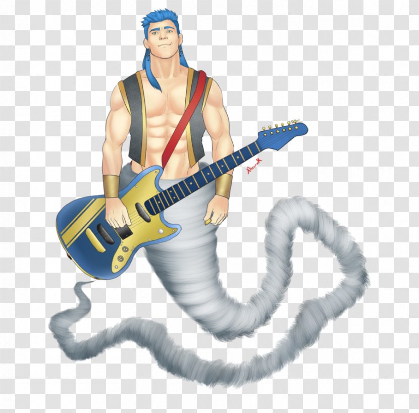 Genie Electric Guitar Acoustic String Instruments - Watercolor Transparent PNG