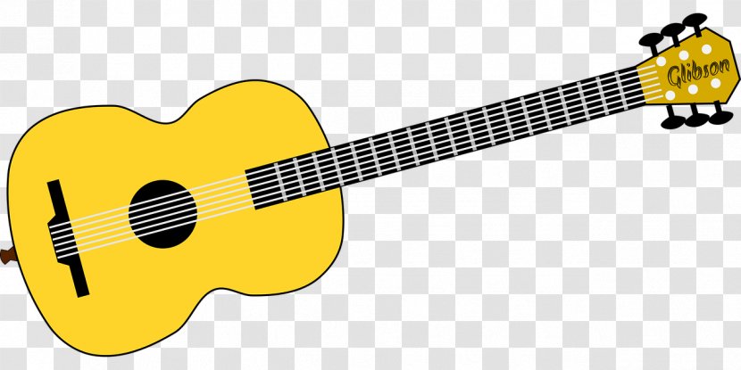Musical Instruments Acoustic Guitar Clip Art - Silhouette Transparent PNG