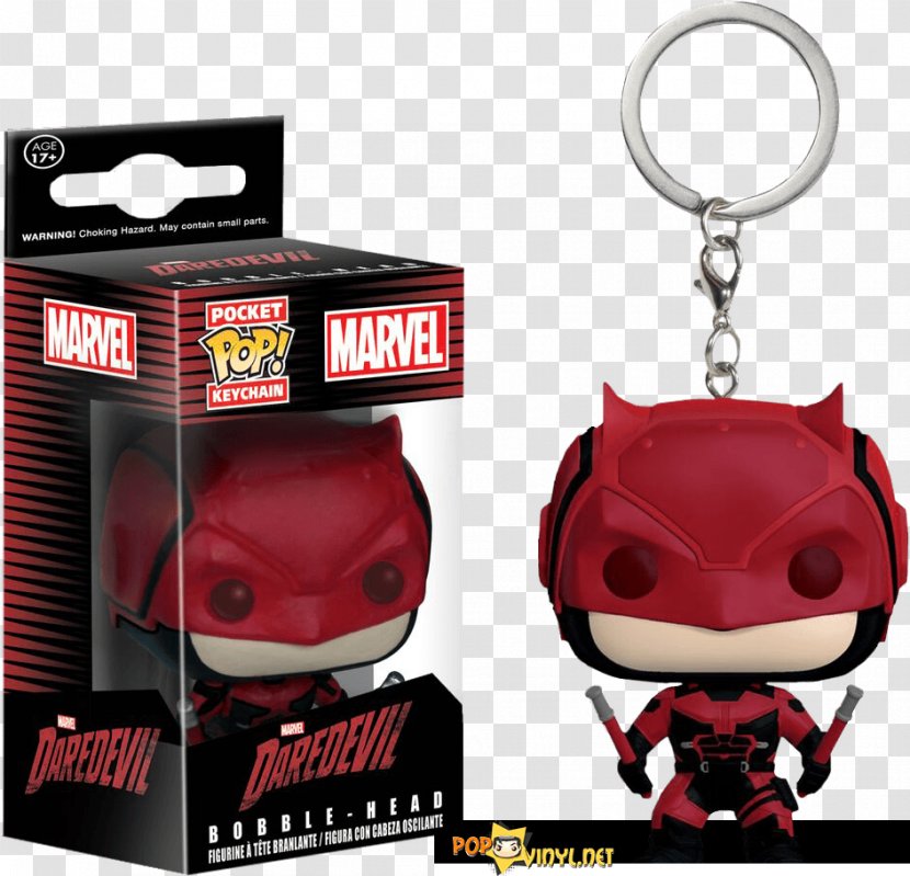 Daredevil Marvel: Contest Of Champions Punisher Funko Key Chains - Marvel Comics - Dare Devil Transparent PNG