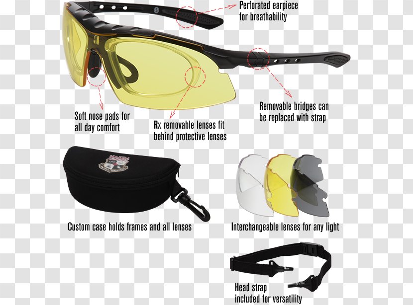 Goggles Sunglasses - Eyewear Transparent PNG