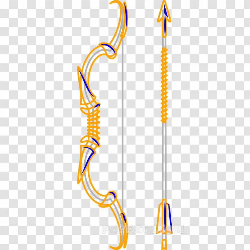 Body Jewellery Line Clip Art - Bow Weapon Transparent PNG