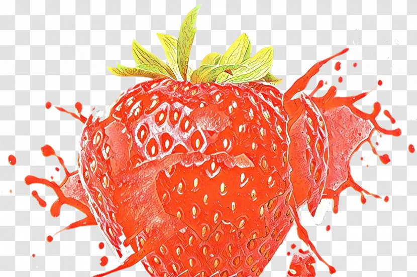 Strawberry Cartoon - Superfruit - Vegetarian Food Seedless Fruit Transparent PNG