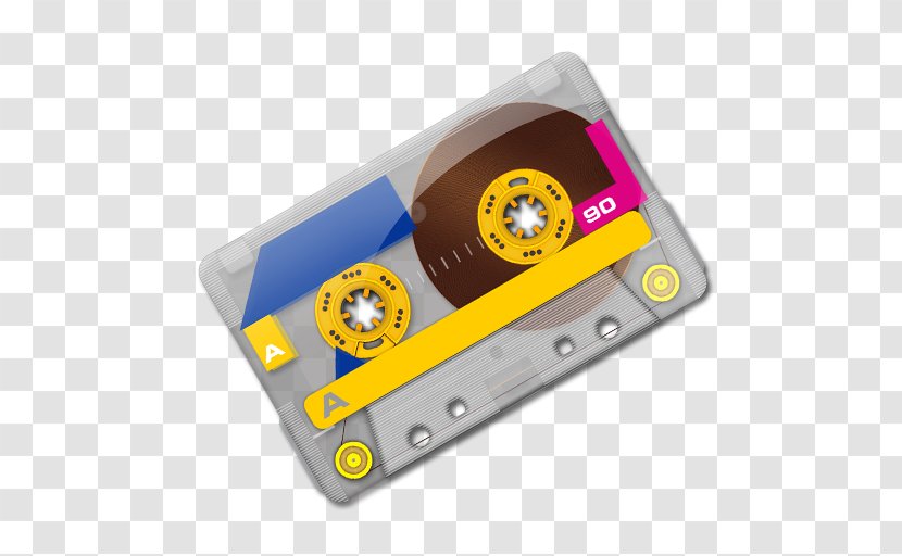 Compact Cassette Magnetic Tape - Heart - Silhouette Transparent PNG