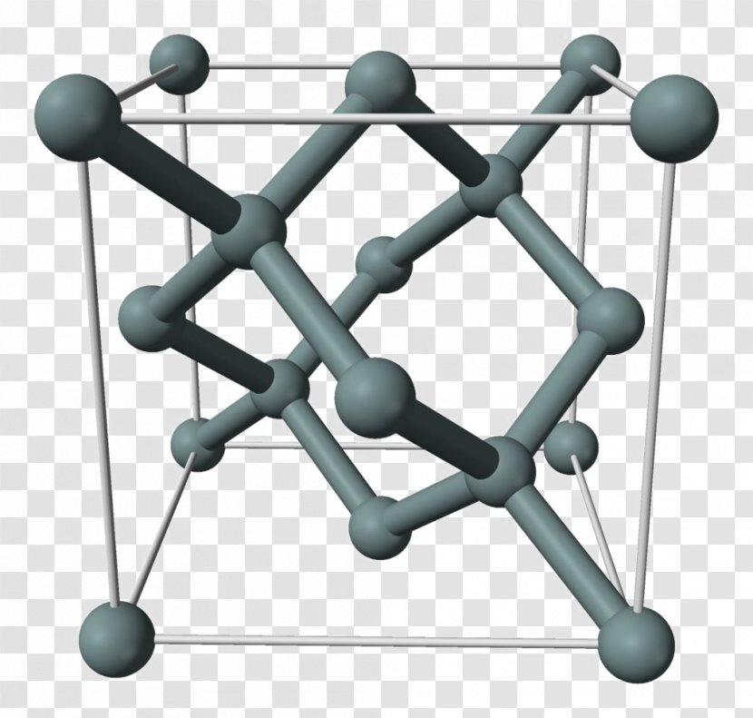 Polycrystalline Silicon Atom Wafer Monocrystalline - Diamond Cubic - Stereoscopic Model Material Transparent PNG