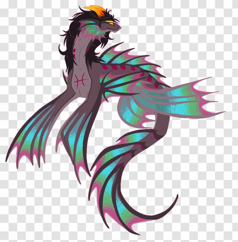 Dragon Homestuck Internet Troll Graphic Design - Fish - Zodiac Transparent PNG