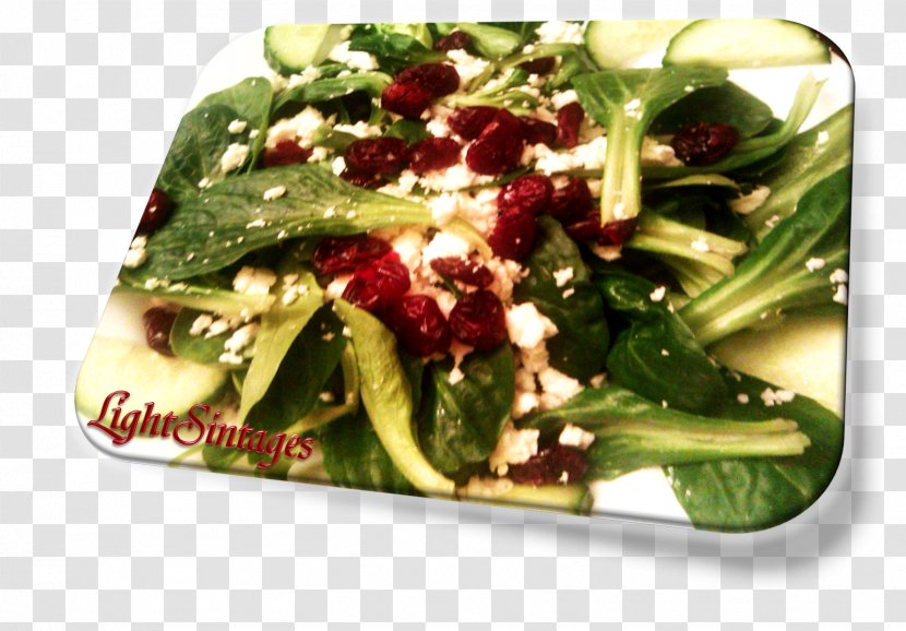Spinach Salad Vegetarian Cuisine Spring Greens Recipe - Vegetable Transparent PNG