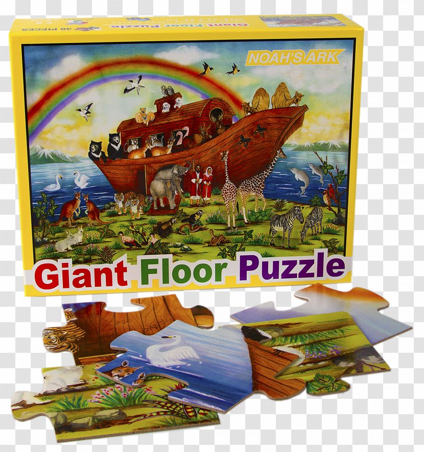 Toy Noah's Ark Puzzle Board Game Giant Bicycles - Cover Floor Transparent PNG