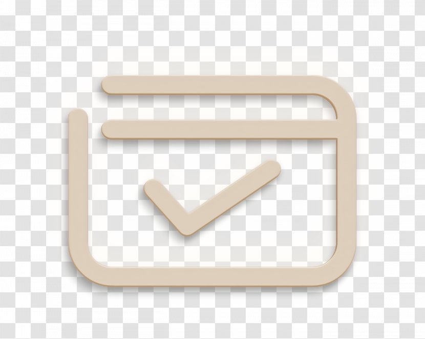 Approve Icon Business Check - Office - Rectangle Beige Transparent PNG